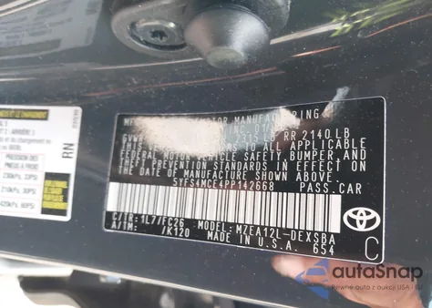 2023 Toyota Corolla Se from USA, damaged, VIN 5YFS4MCE4PP142668